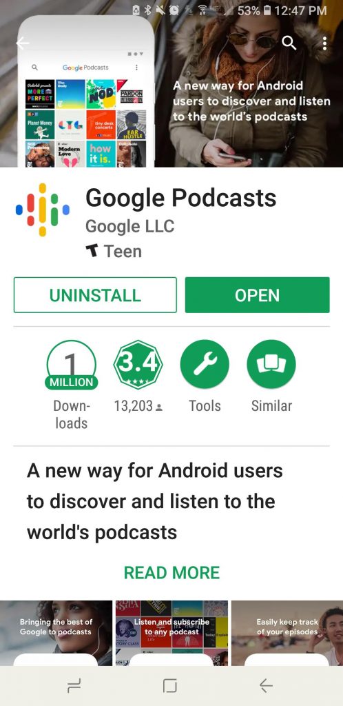 How to use google podcasts - download the app icon