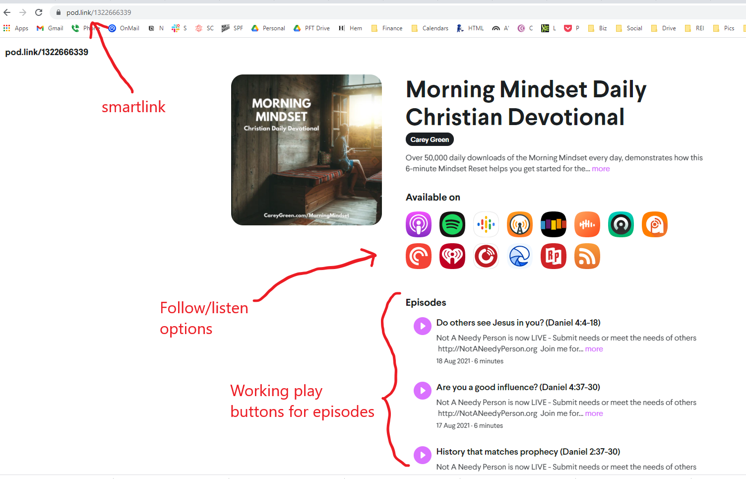 Podlink enables podcast promotion via smart links